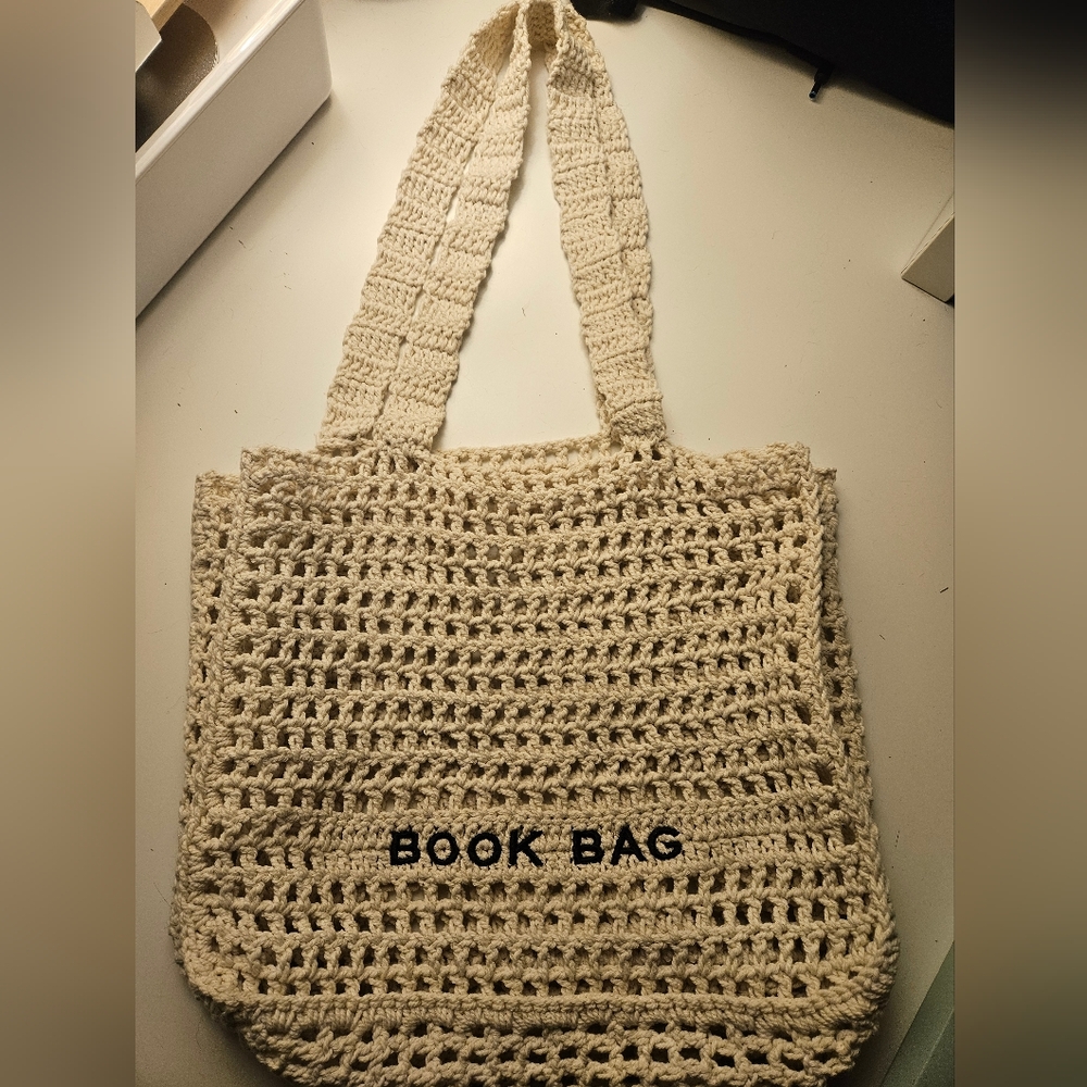 Bookish Goods summer book bag cream
